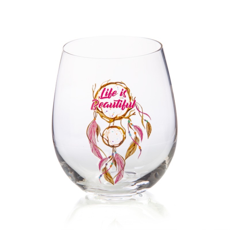 Life is Beautiful Tallulah Dream Stemless Glass/Product Detail/Glasses, Tumblers & Cups