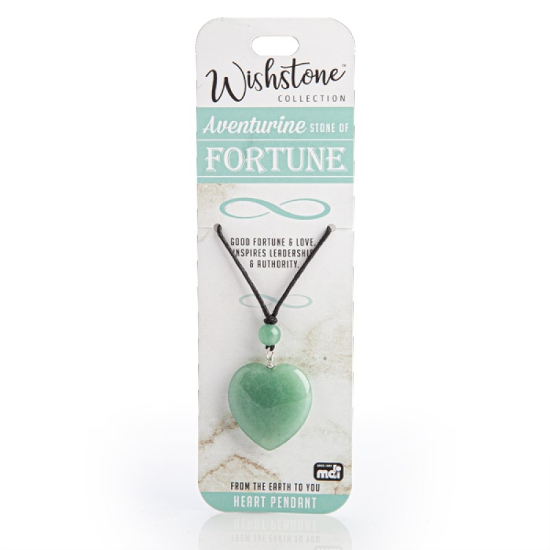 Wishstone Collection Aventurine Heart Pendant/Product Detail/Jewellery