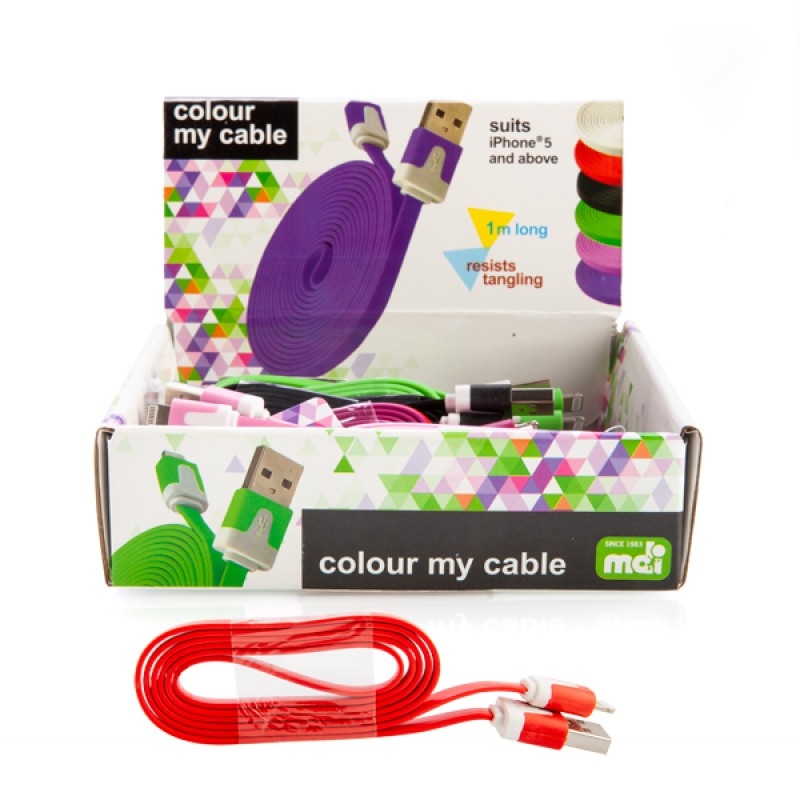 Colour My Cable Lightning Charger Cord   (SENT AT RANDOM)/Product Detail/Cables