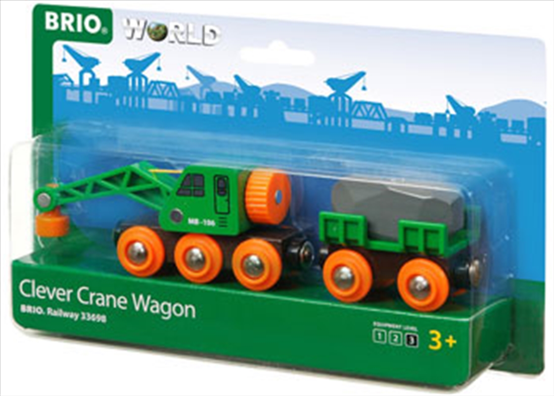 BRIO Vehicle - Clever Crane Wagon, 4 pieces/Product Detail/Building Sets & Blocks