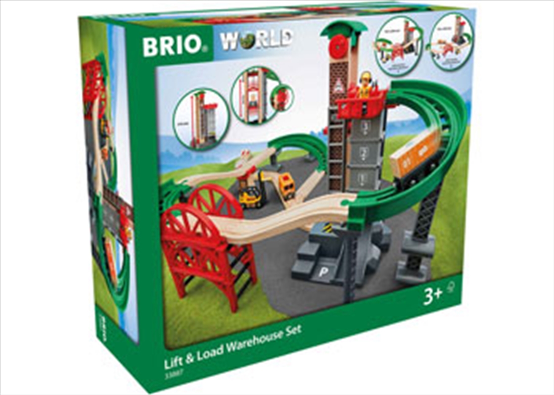 BRIO Set - Lift and Load Warehouse Set, 32 pieces/Product Detail/Building Sets & Blocks