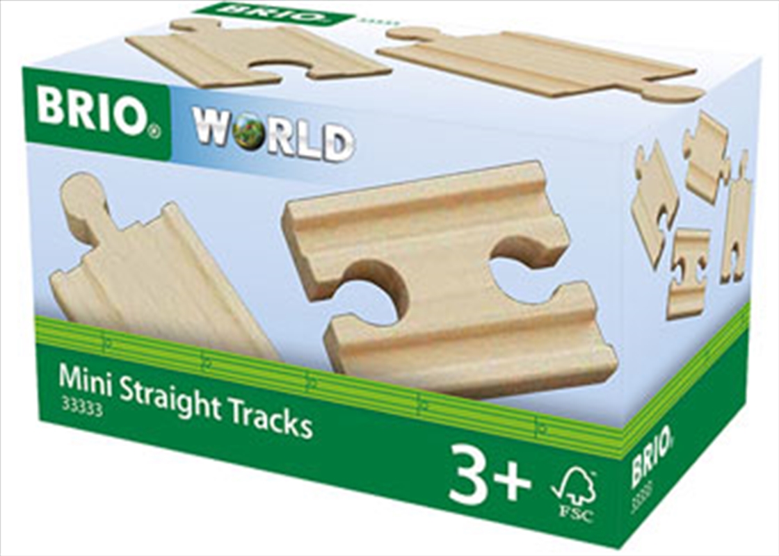 BRIO Tracks - Mini Straight Tracks, 4 pieces/Product Detail/Building Sets & Blocks