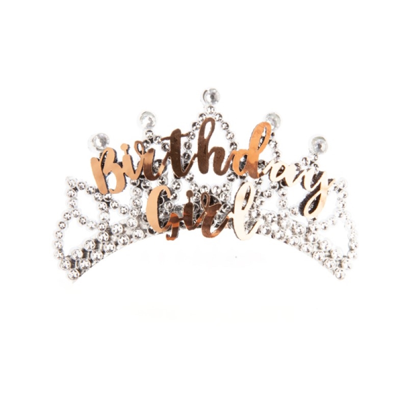 Birthday Girl Rose Gold and Silver Tiara/Product Detail/Birthday Party