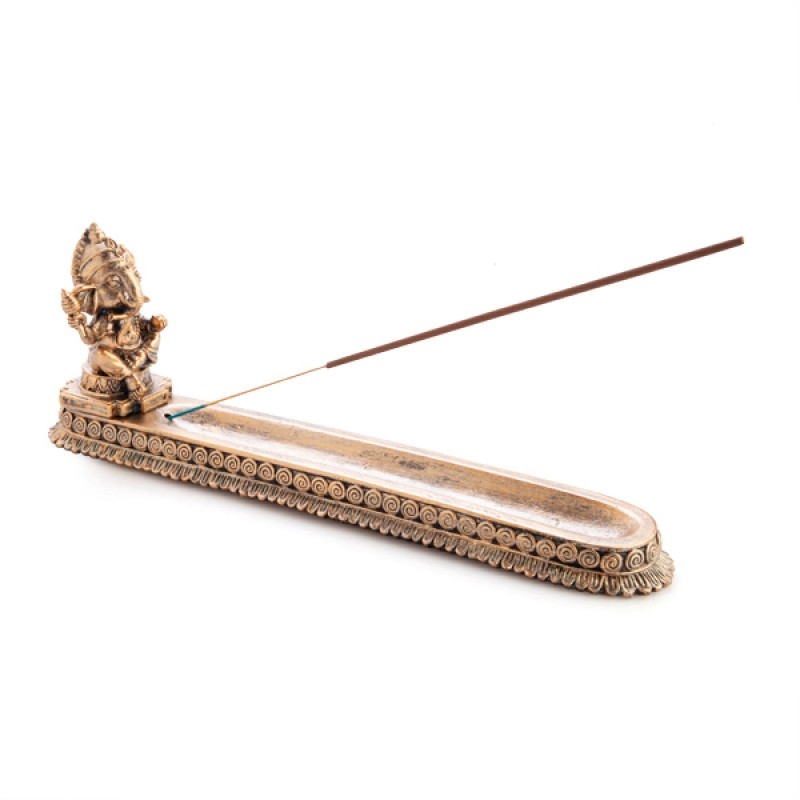 Gold Ganesha Incense Burner/Product Detail/Burners and Incense