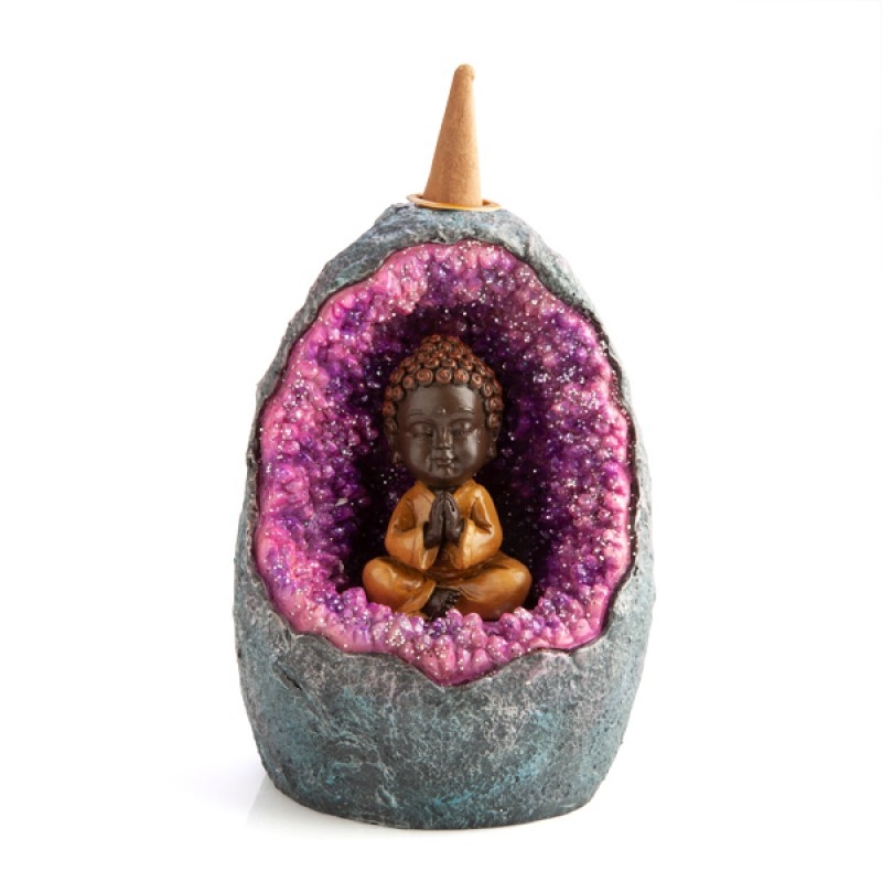 Baby Buddha Geode LED Backflow Incense Burner/Product Detail/Burners and Incense