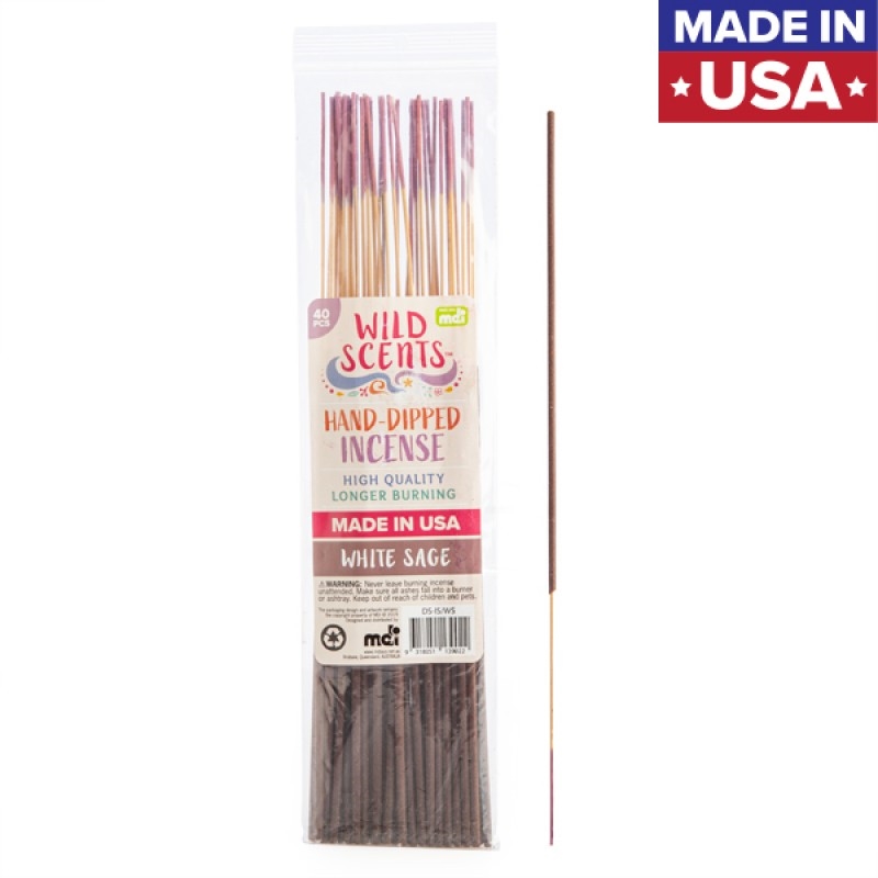 Wild Scents White Sage Incense (40 pcs)/Product Detail/Burners and Incense