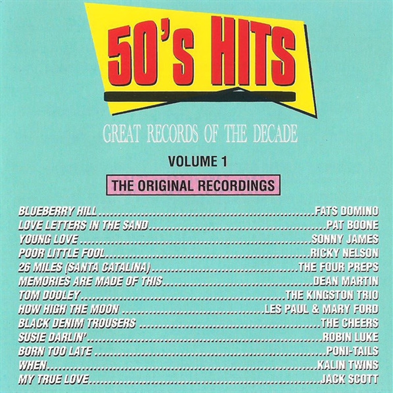 50s Pop Hits 1/Product Detail/Compilation