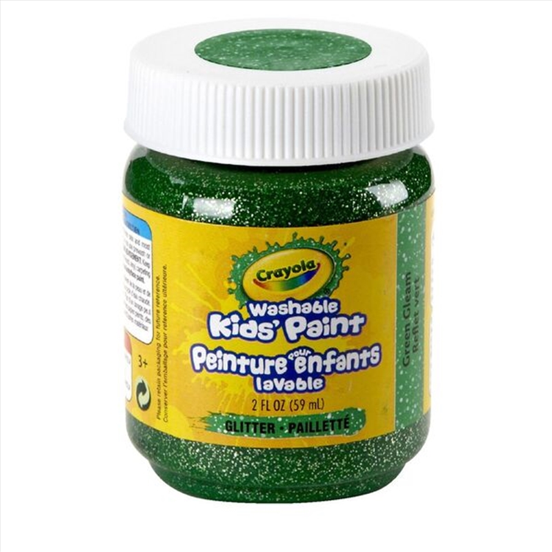 Crayola Washable Kids Paint-  Glitter Green Gleam/Product Detail/Paints