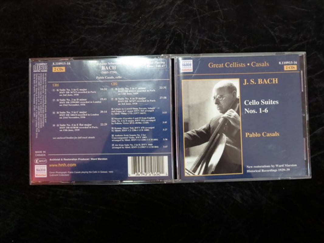 Bach: Cello Suites No 1 - 6/Pablo Casals/Product Detail/Classical