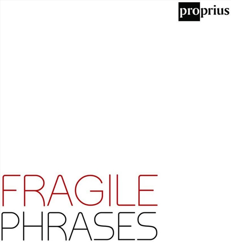 Fragile Phrases/Product Detail/Compilation