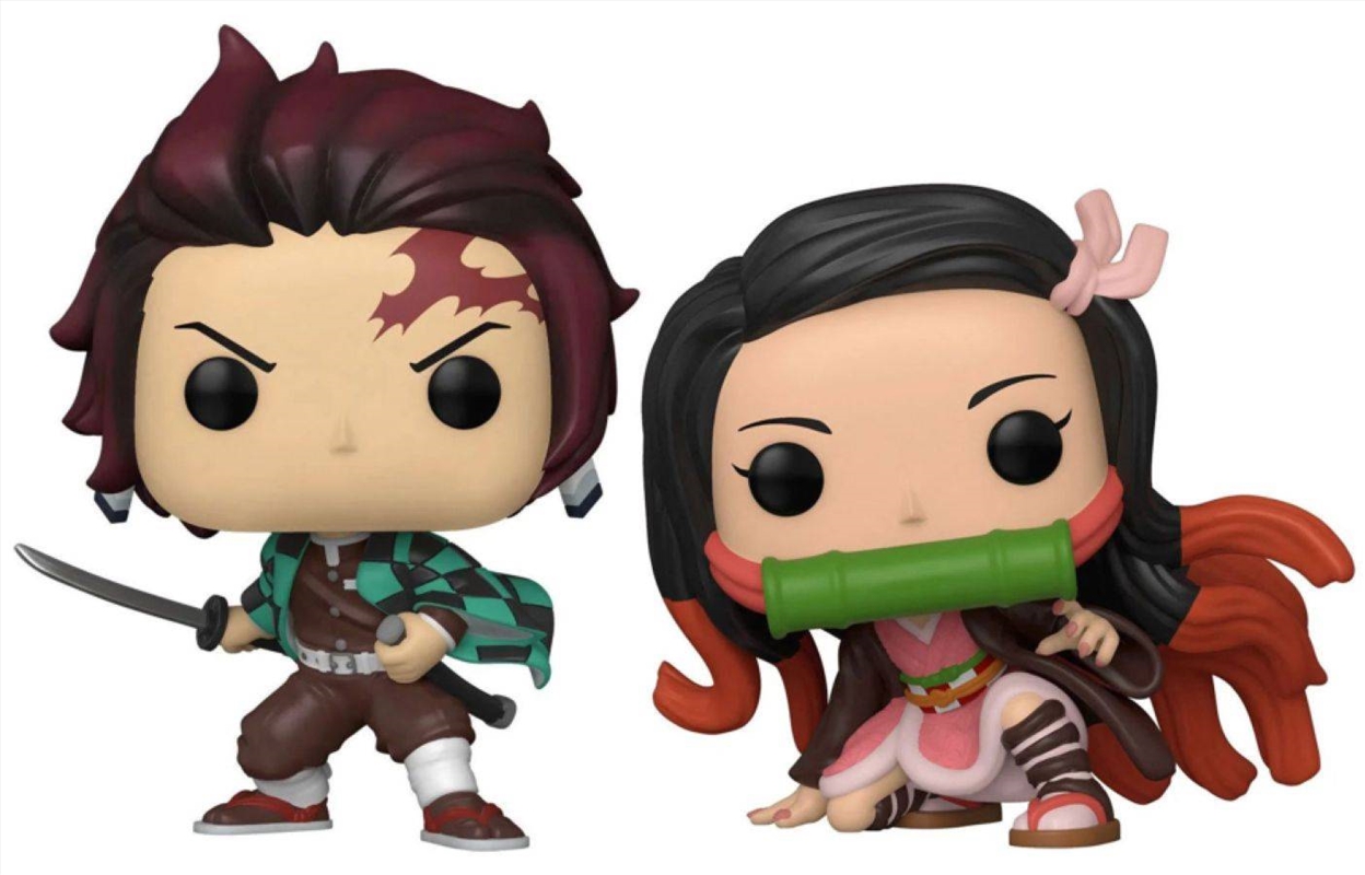 Demon Slayer - Tanjiro & Nezuko US Exclusive Pop! 2-Pack [RS]/Product Detail/Movies