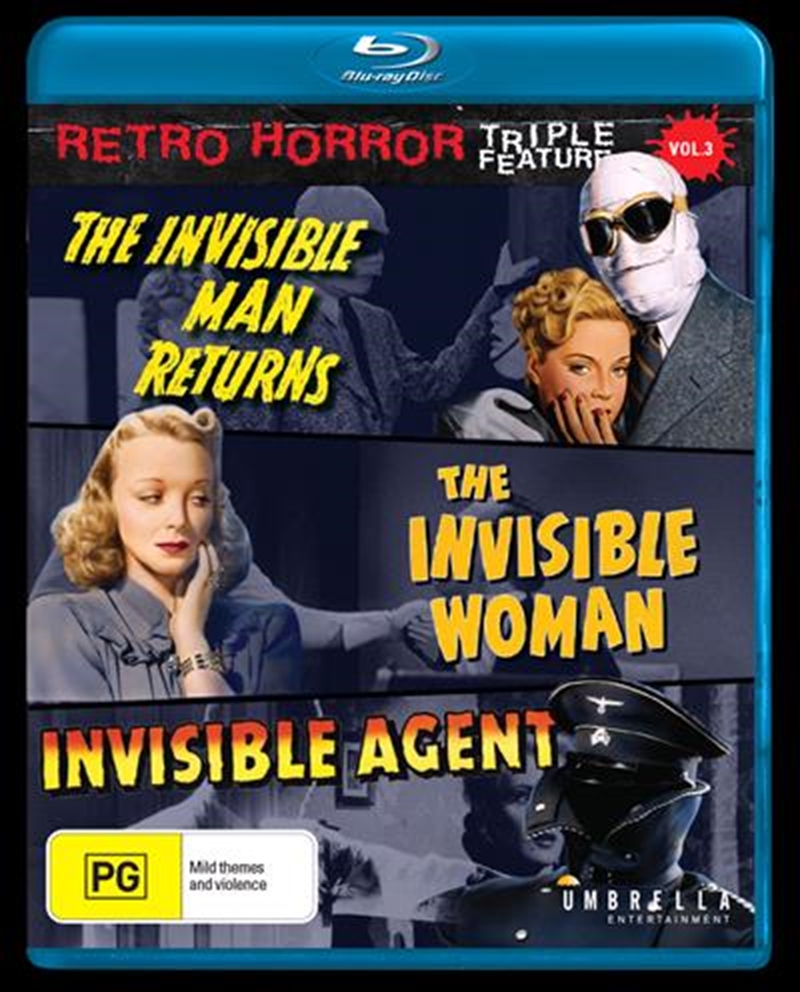 Invisible Man Returns / The Invisible Woman / The Invisible Agent  Retro Horror #3, The/Product Detail/Horror