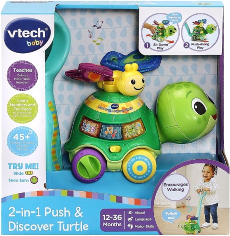 Vtech 2 In 1 Push And Explore Turtle/Product Detail/Educational