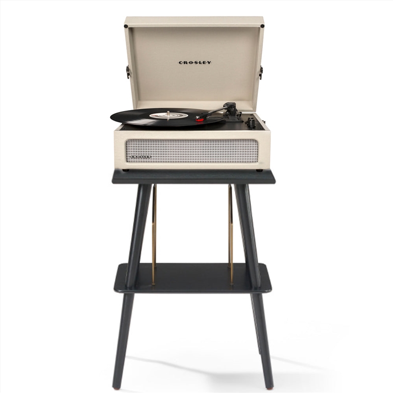 Crosley Voyager Bluetooth Portable Turntable + Entertainment Stand Bundle - Dune/Product Detail/Turntables