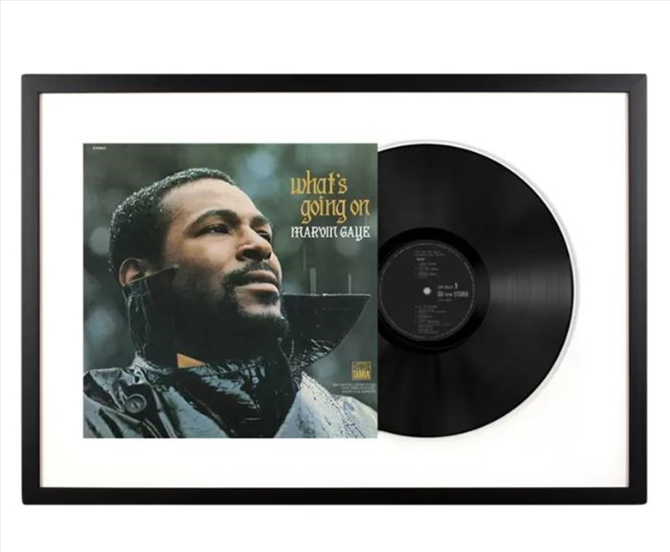 Framed Marvin Gaye What's Going On Vinyl Album Art/Product Detail/Decor