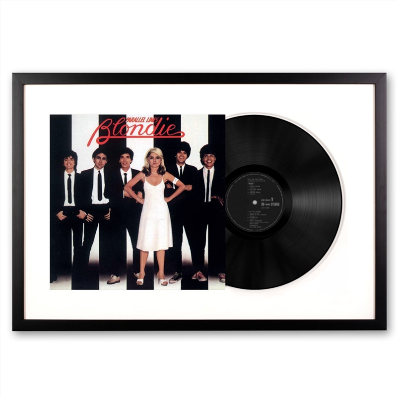 Framed Blondie - Parallel Lines - Vinyl Album Art/Product Detail/Decor