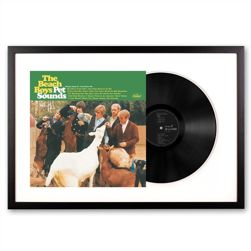 Framed The Beach Boys Pet Sounds - Vinyl Album Art/Product Detail/Decor