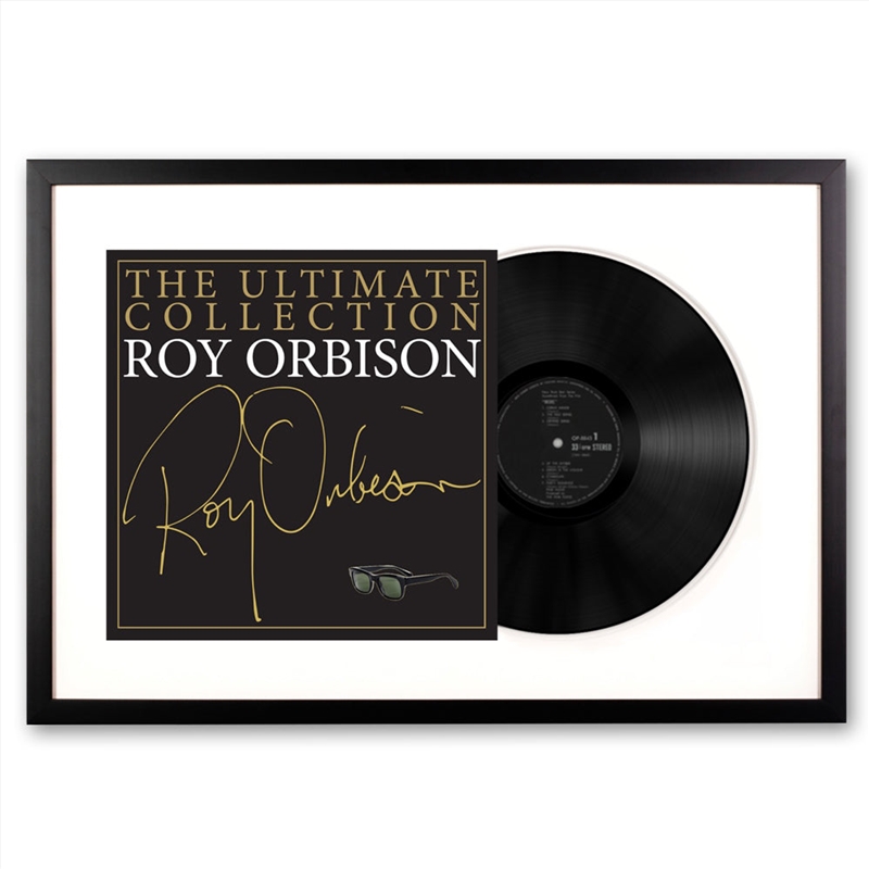 Framed Roy Orbison the Ultimate Collection Vinyl Album Art/Product Detail/Decor