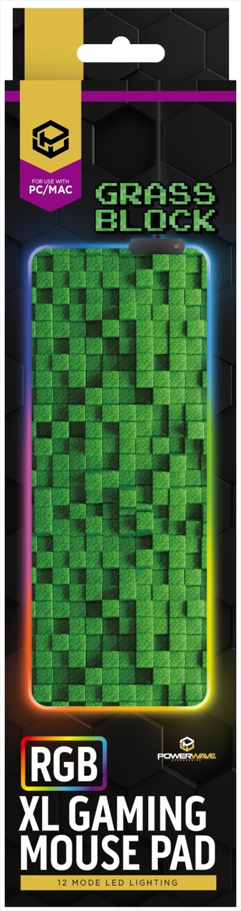 Powerwave RGB Mouse Pad Grass Block/Product Detail/Consoles & Accessories