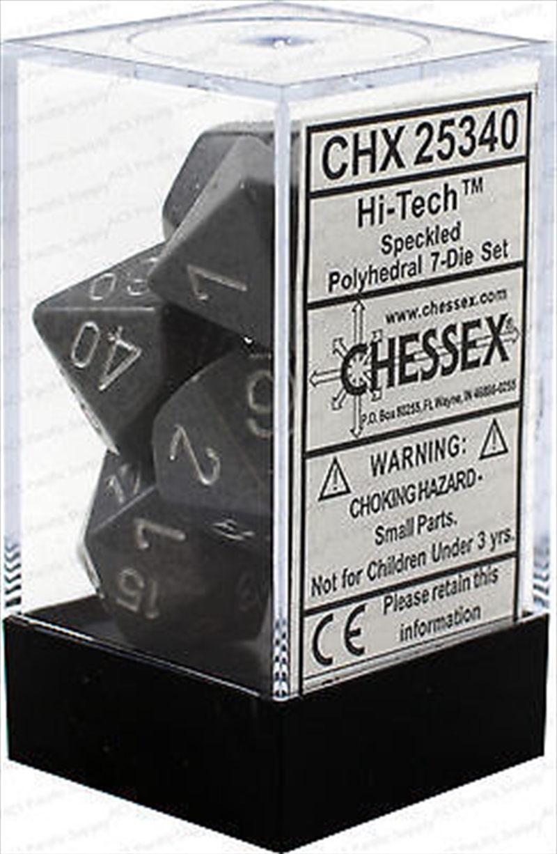 D7-Die Set Dice Speckled Polyhedral Hi-Tech (7 Dice in Display)/Product Detail/Games Accessories