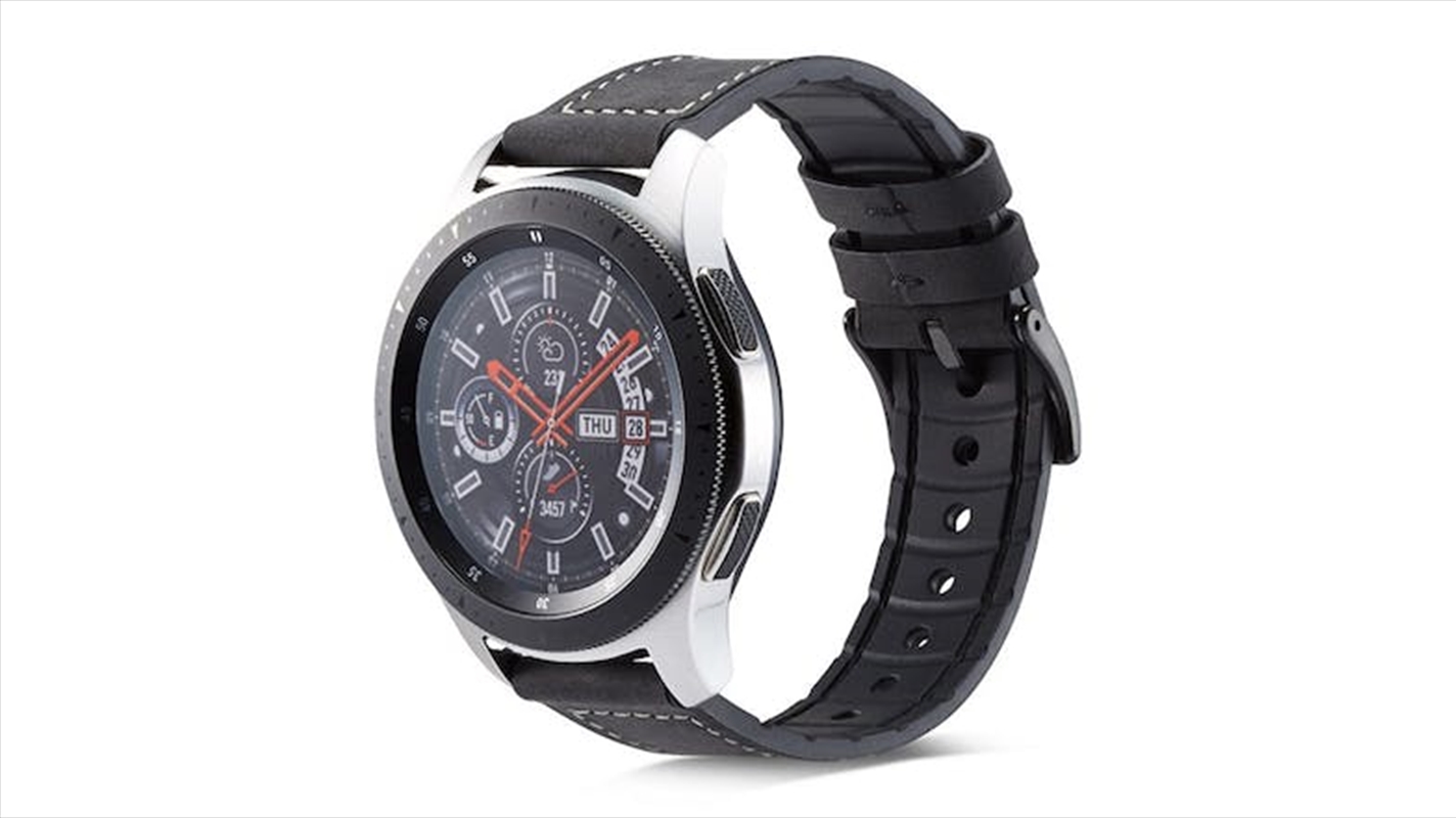 Leather/Silicone Universal Strap - Black/Product Detail/Watches