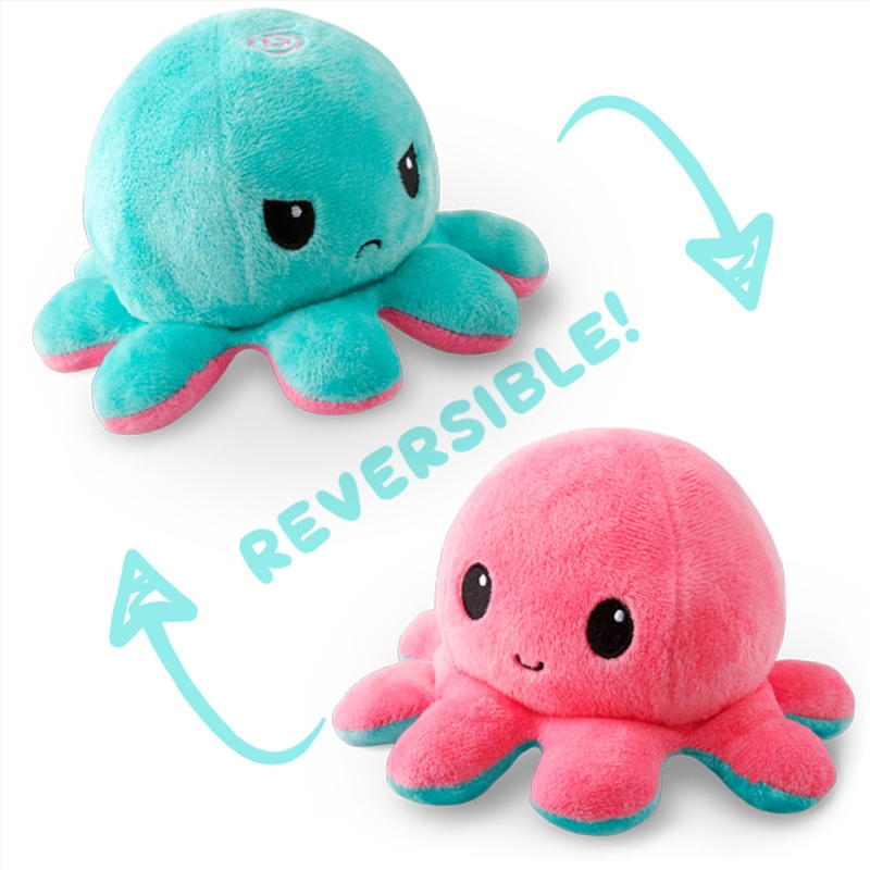 Reversible Plushie - Octopus Light Pink/Light Blue/Product Detail/Plush Toys