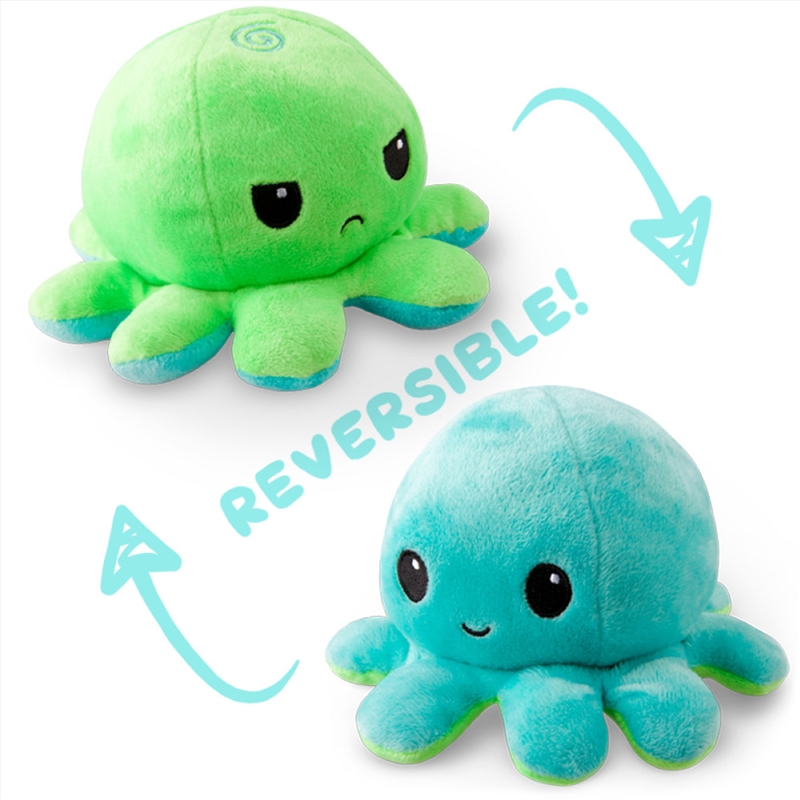 Reversible Plushie - Octopus Green/Aqua/Product Detail/Plush Toys