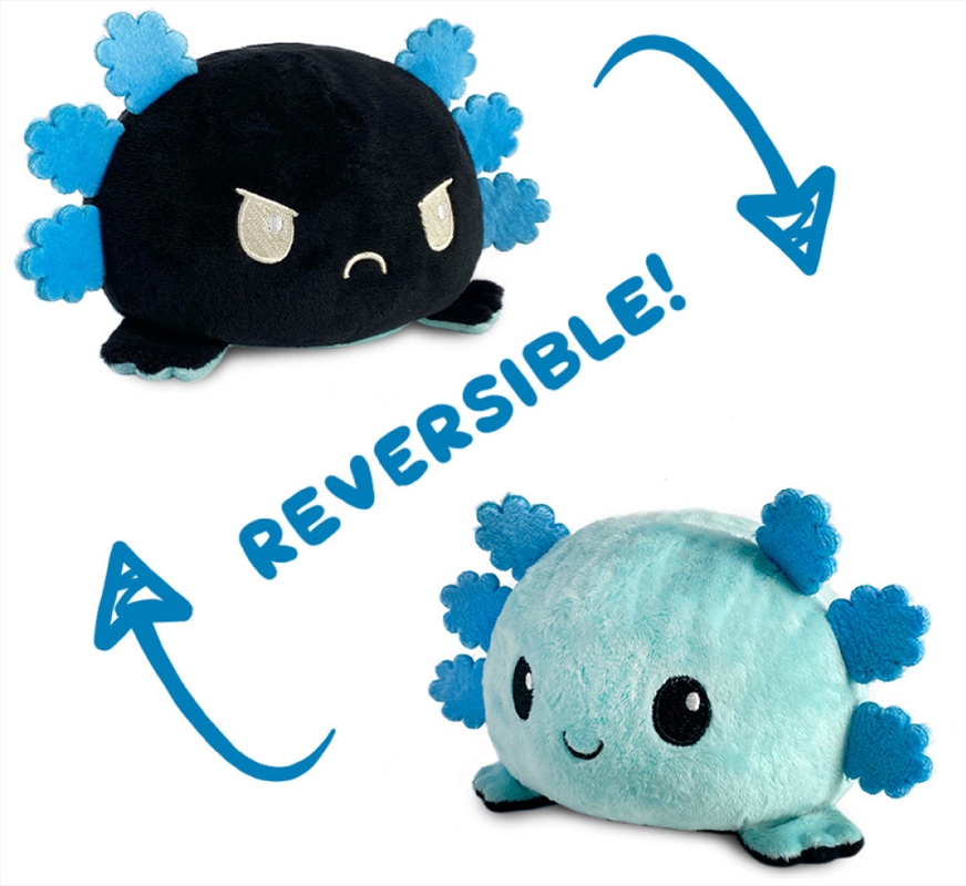 Reversible Plushie - Axolotl Blue/Black/Product Detail/Plush Toys