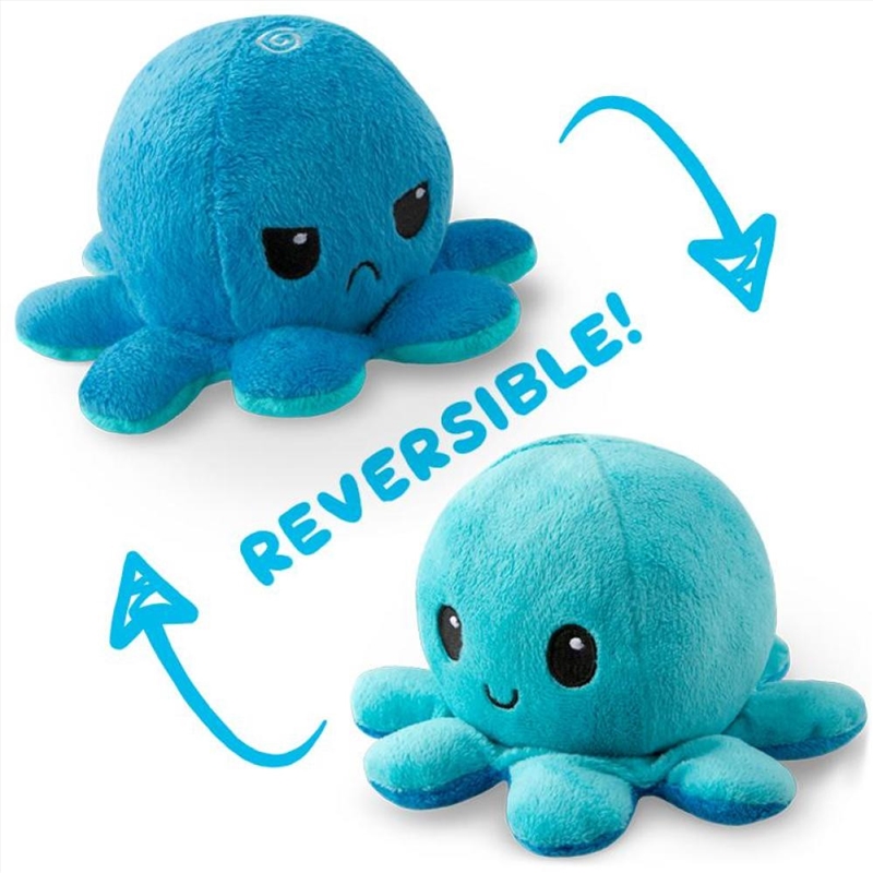 Reversible Plushie - Octopus Blue/Light Blue/Product Detail/Plush Toys