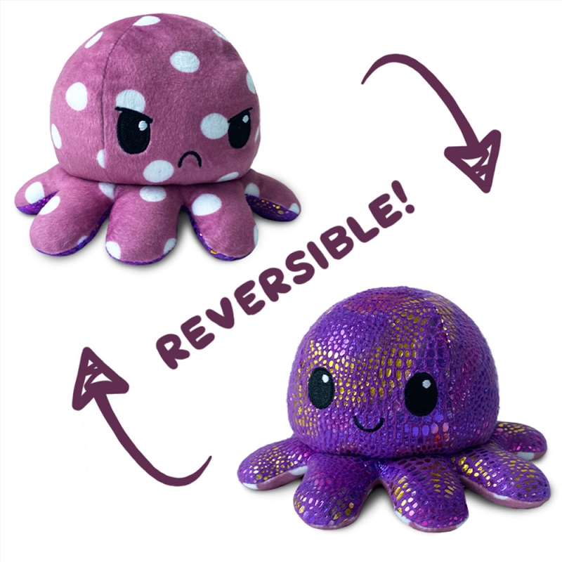 Reversible Plushie - Octopus Polka Dot/Shimmer/Product Detail/Plush Toys