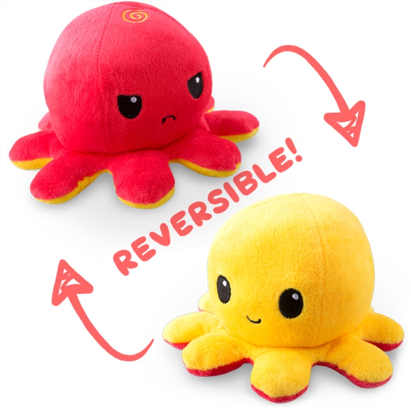 Reversible Plushie - Octopus Red/Yellow/Product Detail/Plush Toys