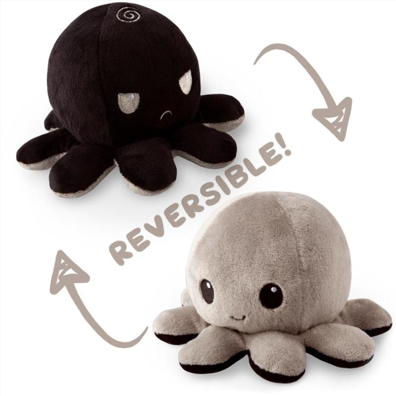 Reversible Plushie - Octopus Black/Gray/Product Detail/Plush Toys