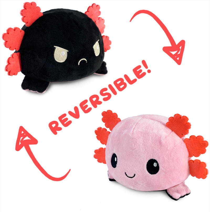 Reversible Plushie - Axolotl Pink/Black/Product Detail/Plush Toys