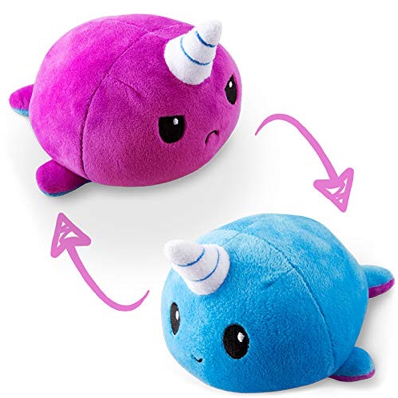 Reversible Plushie - Narwhal Purple/Blue/Product Detail/Plush Toys