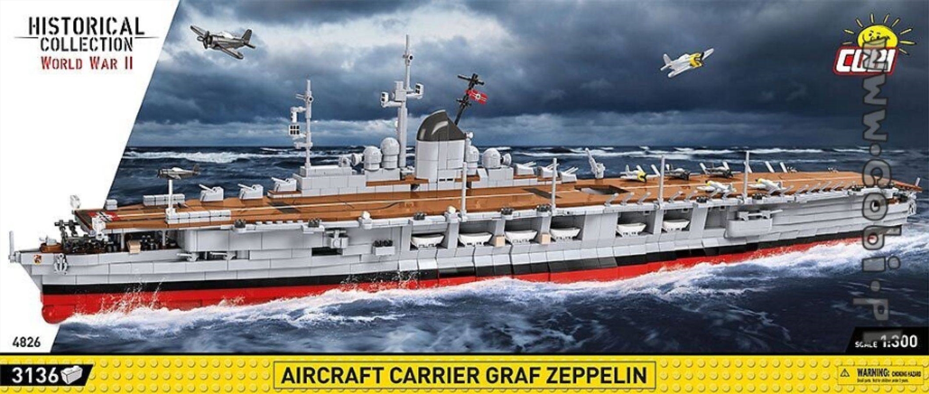 WW2 - Aircraft Carrier Graf Zeppelin 3136 pcs/Product Detail/Figurines