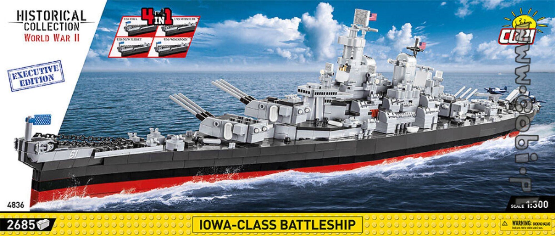 WW2 - Iowa-Class Battleship 2665 pcs/Product Detail/Figurines