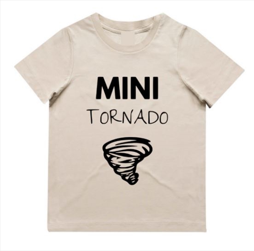 Mini Tornado Kids Tshirt Size 4 - Sand/Product Detail/Shirts