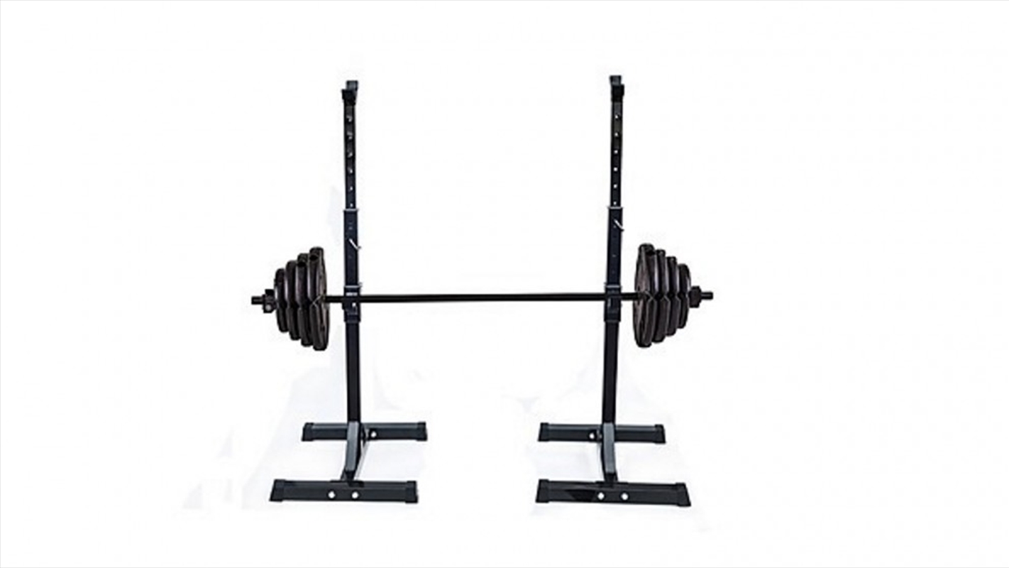 Pair of Adjustable Squat Rack Sturdy Steel Barbell Bench Press Stands GYM/HOME/Product Detail/Gym Accessories