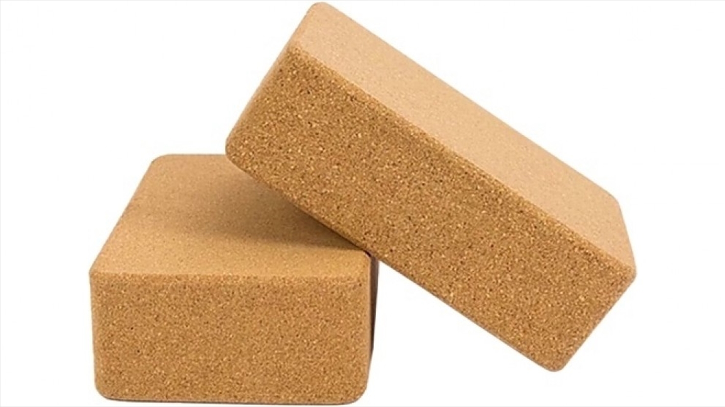 2x ECO-Friendly Cork Yoga Block Organic Yoga Prop Accessory Exercise Brick/Product Detail/Gym Accessories