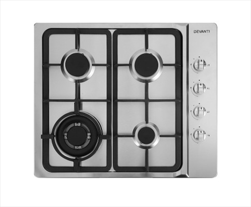 Gas Cooktop 60cm 4 Burner Silver/Product Detail/Kitchenware