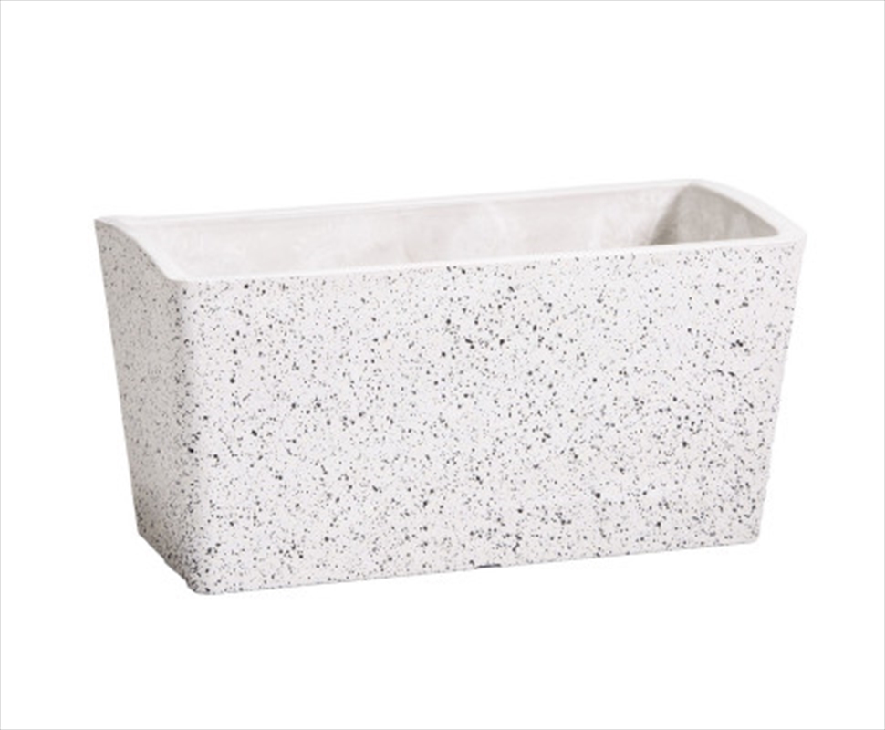 Imitation Stone Concrete White Stone Rectangle Planter 50cm/Product Detail/Sport & Outdoor