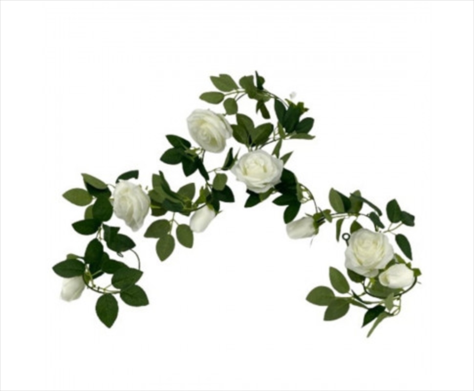 White Rose Garland 190cm/Product Detail/Sport & Outdoor