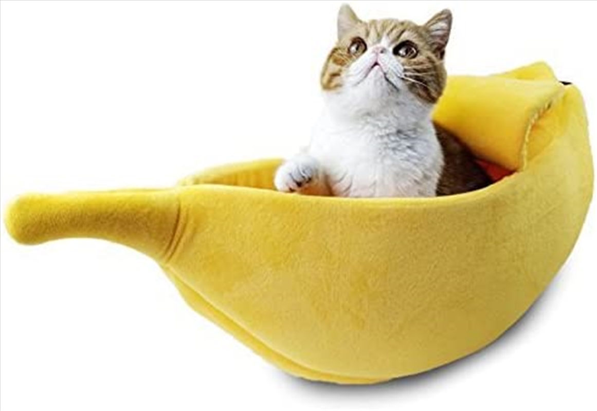 Banana Pet Bed Medium - Yellow/Product Detail/Pet Accessories