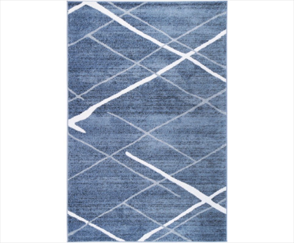 Abstract Stripe Blue Rug 200x290cm/Product Detail/Homewares