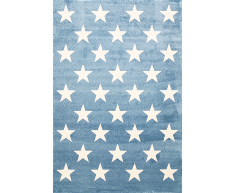 Buy Blue And White Stars Rug 120x170cm Online | Sanity