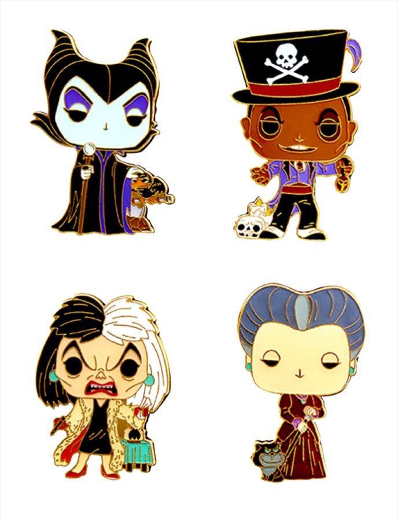 Buy Disney - Villains Enamel Pin Set 4Pk Online | Sanity