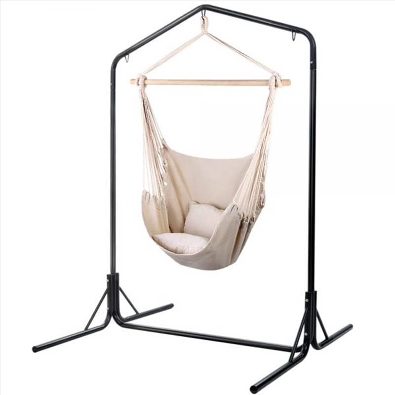 Cream Hammock Chair With Stand/Product Detail/Outdoor