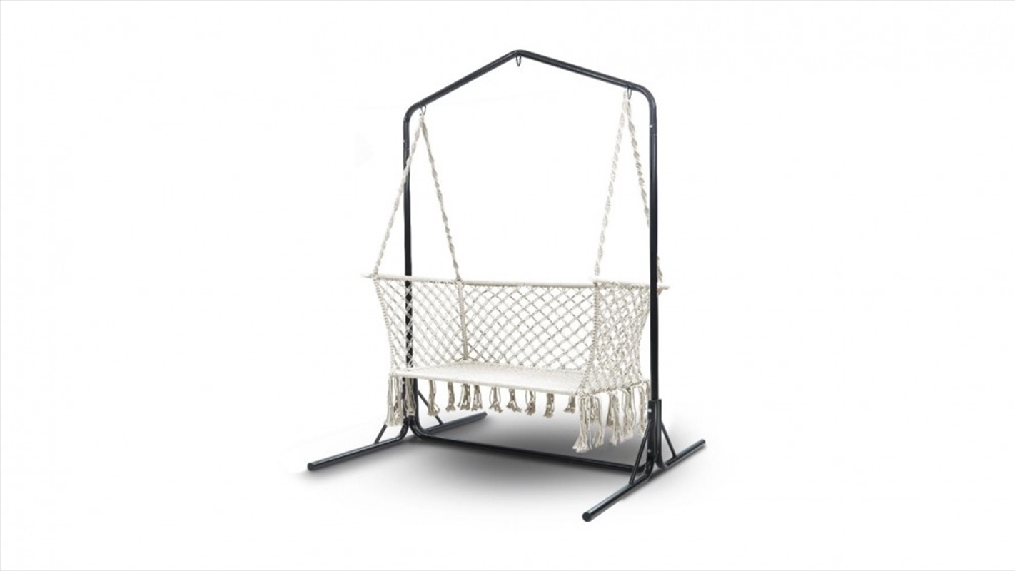 Double Swing With Stand Macrame/Product Detail/Outdoor