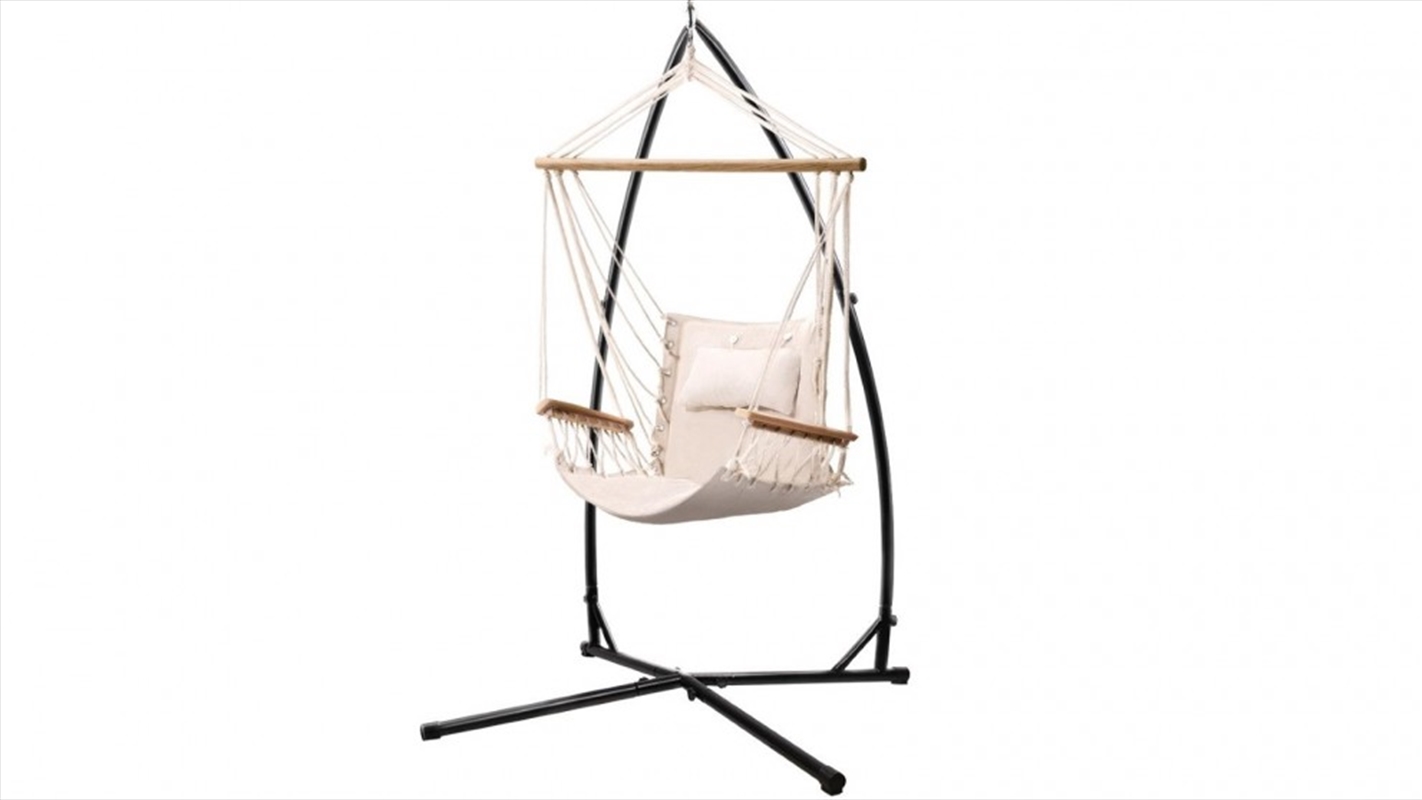 Hammock Chair With Stand Cream/Product Detail/Outdoor