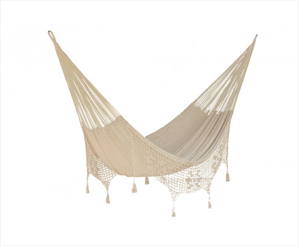 King Dlx Cotton Cream Colour Hammock/Product Detail/Outdoor